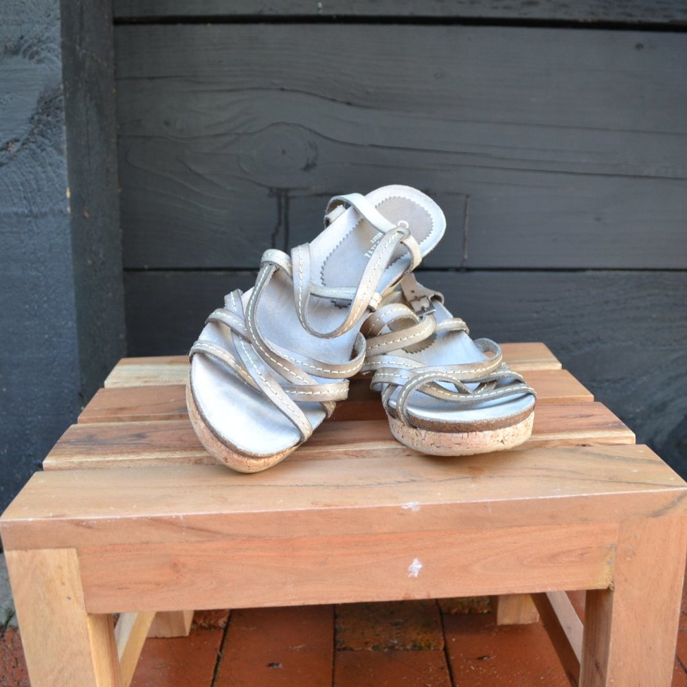 Cordani Leather Cork Sandal